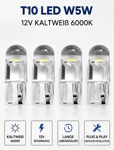 Led lampe t10 w5w licht - t10,