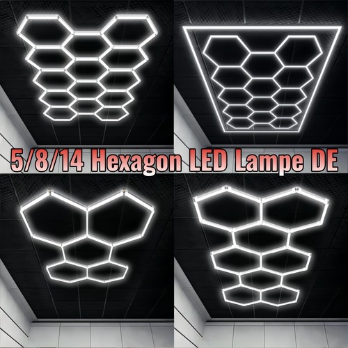 Hexagon led lampe - 5-28,