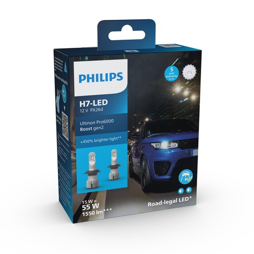 Philips led ultinon pro6000 - h7,