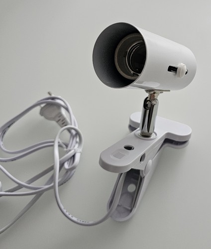 Klemmspot e27 weiss mit - klemmspot,