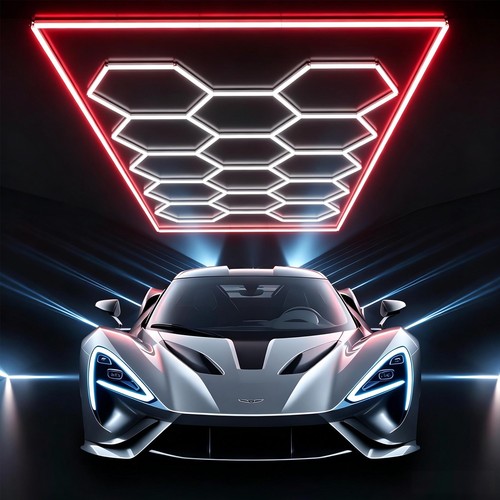 14x hexagon garage led - hexagon,