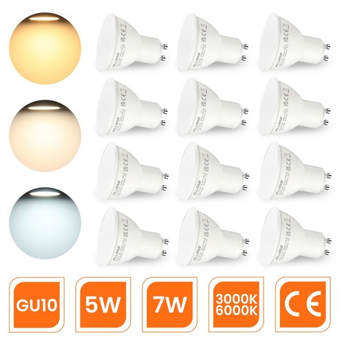 10x gu10 led birnen - 10x,