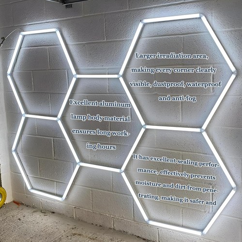 Hexagon garage led lampe - 5x,