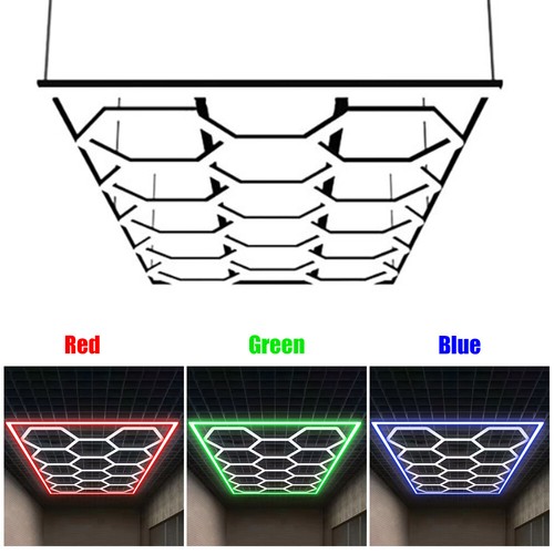 14x hexagon led - hexagon, lampe